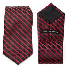 Load image into Gallery viewer, Star Wars Darth Vader Red and Black Striped Tie
