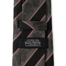 Load image into Gallery viewer, Star Wars Darth Vader Black and Gray Striped Tie
