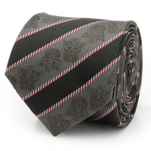 Load image into Gallery viewer, Star Wars Darth Vader Black and Gray Striped Tie
