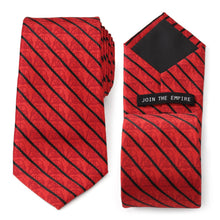Load image into Gallery viewer, Star Wars Darth Vader Red and Black Striped Tie
