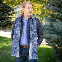 Load image into Gallery viewer, Star Wars Darth Vader Blue and Gray Paisley Scarf
