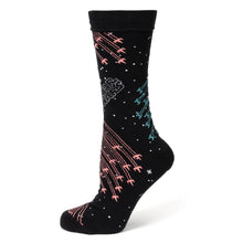 Load image into Gallery viewer, Star Wars X-Wing and TIE Fighter Battle Dress Socks and Lapel Pin Gift Set
