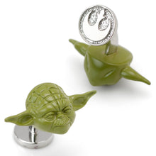 Load image into Gallery viewer, Star Wars Yoda 3D Cufflinks
