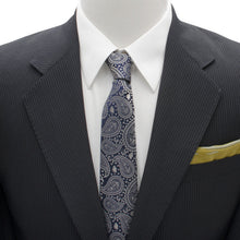 Load image into Gallery viewer, Star Wars Yoda Navy Paisley Tie
