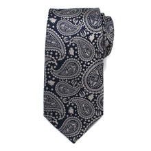Load image into Gallery viewer, Star Wars Yoda Navy Paisley Tie
