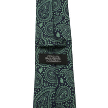 Load image into Gallery viewer, Star Wars Yoda Green and Blue Paisley Tie
