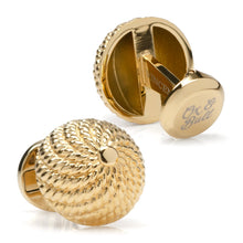 Load image into Gallery viewer, VDP 3D Colony Gold Stainless Cufflinks
