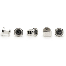 Load image into Gallery viewer, VDP White &amp; Black Pave Crystals Stud Set
