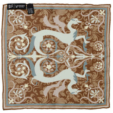 Load image into Gallery viewer, VDP Biltmore Renaissance Revival Brown Pocket Square
