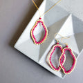 Ruby Quartz Freestyle Jewelry Set