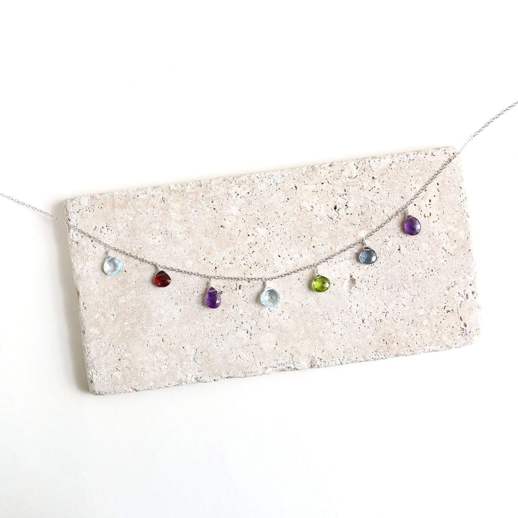 Gold Rainbow Sparkler Necklace